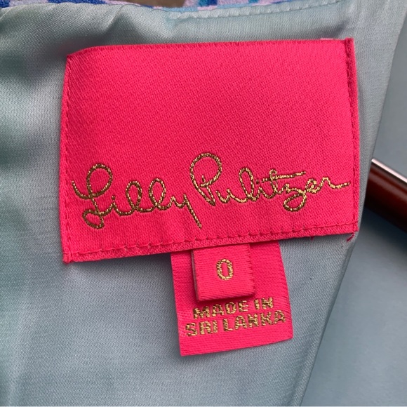 LILLY PULITZER Donna Romper Bennet Blue Out Of The Blue size 0 - Picture 11 of 16